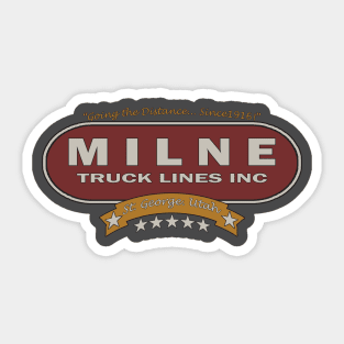 M I L N E - Truck 1916 Sticker